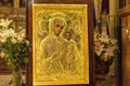 Holy Virgin inside orthodox church Royalty Free Stock Photo