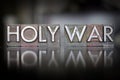 Holy War Letterpress Royalty Free Stock Photo