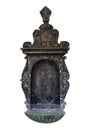 Holy water font at the entrance of the Church. Royalty Free Stock Photo