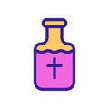 Holy water icon vector. Isolated contour symbol illustration Royalty Free Stock Photo