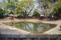 Holy water pond in Wat Pho Kao Ton in Bang Rachan village of Singburi city in Sing Buri, Thailand