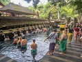 HOLY WATER SPRING TEMPLE in Bali Pura Tirta Empul, Purification Ritual 1 23 2024 Royalty Free Stock Photo