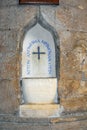 Holy Water Vessel, Tewkesbury Abbey, Gloucestershire, England Royalty Free Stock Photo