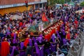 Holy Week in Guatemala: Jesus Nazarene of Miracles, the longest running and most traditional procession in the city Royalty Free Stock Photo