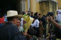 Holy Week in Guatemala: Procession on Jesus Nazarene of the Mercy on Palm Sunday in Antigua Guatemala