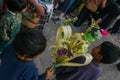 Holy Week in Guatemala: Procession on Jesus Nazarene of the Mercy on Palm Sunday in Antigua Guatemala