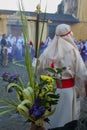 Holy Week in Guatemala: Procession on Jesus Nazarene of the Mercy on Palm Sunday in Antigua Guatemala