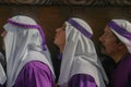 Holy Week in Guatemala: Procession on Jesus Nazarene of the Mercy on Palm Sunday in Antigua Guatemala