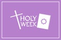 Holy Week Illustration. Holy week catholic tradition Royalty Free Stock Photo