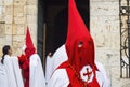 Holy Week in Palencia, Spain. Penitents.