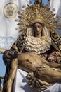 Holy Week in Seville Jesus died in the arms of his mother, brotherhood of Baratillo