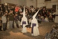 Holy Week in Zamora, Spain. Procession of the Penitential Brotherhood of JesÃÂºs Yacente.