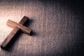 Holy Wooden Christian Cross Royalty Free Stock Photo