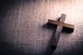 Holy Wooden Christian Cross Royalty Free Stock Photo