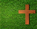 Holy Wooden Christian Cross Royalty Free Stock Photo