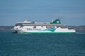 Irish ferry just departed Holyhead on its way to Dublin