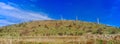 Holy Land Series - Golan Heights Windmills panorama Royalty Free Stock Photo