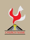 Holyspirit church icon Royalty Free Stock Photo