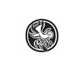 Holyspirit Silhouette Logo Royalty Free Stock Photo