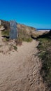 Holywell bay Coastalpath North Cornwall UK Royalty Free Stock Photo