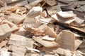 Wood waste and wood shavings