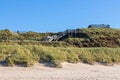 Path of wood leading over a dune Royalty Free Stock Photo