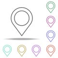 home address in pin icon. Elements of Web in multi color style icons. Simple icon for websites, web design, mobile app, info Royalty Free Stock Photo