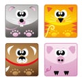 Home animals - set icon 1 Royalty Free Stock Photo