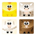 Home animals - set icon 2 Royalty Free Stock Photo