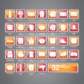 Home Appliance Icons Flat