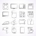 Home appliance icons