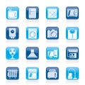Home appliances and electronics icons Royalty Free Stock Photo