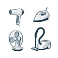 Home Appliances 5 - Hair Dryer, Iron, Fan, Vacuum Cleaner