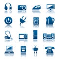 Home appliances icon set Royalty Free Stock Photo