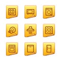 Home appliances icons Royalty Free Stock Photo