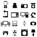 Home appliances icons set Royalty Free Stock Photo