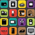 Home appliances icons