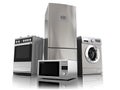 Home appliances. Set of household kitchen technics Royalty Free Stock Photo