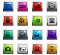 Home appliances icon set Royalty Free Stock Photo