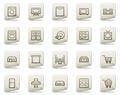 Home appliances web icons, document series Royalty Free Stock Photo