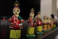 Home Art : Dolls playing Indian Musical Instruments Royalty Free Stock Photo