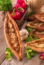 Home-baked pide Royalty Free Stock Photo