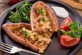 Home-baked pide Royalty Free Stock Photo