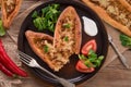 Home-baked pide Royalty Free Stock Photo