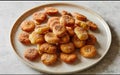 Home baked sweet plantain puffs