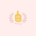 Home baking logo Royalty Free Stock Photo