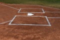 Baseball Home Plate and Batters Box