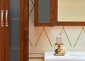 Home bathroom corner Royalty Free Stock Photo