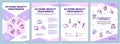 At-home beauty treatments brochure template
