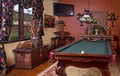 Home billiards game room